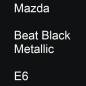 Preview: Mazda, Beat Black Metallic, E6.